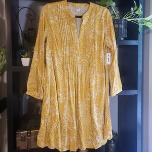 Old Navy Yellow Floral Women's Dress